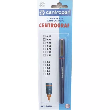 Technické pero Centropen 9070/1 Centrograf 0,18mm