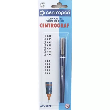Technické pero Centropen 9070/1 Centrograf 0,25mm