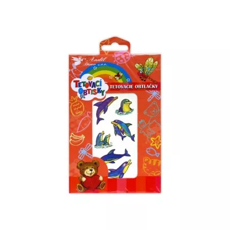 Tetovací obtisky ANDĚL 1196 barevné ryby 16,5x10,5cm
