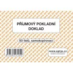 Tiskopis OPTYS, 1318 Příjmový pokladní doklad jednoduchý A6 samopropisovací 50 listů