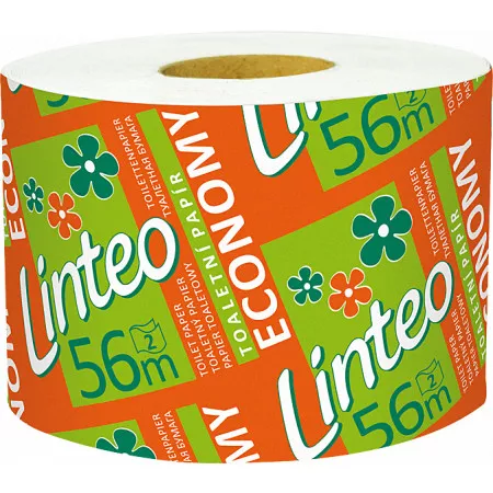 Toaletní papír Linteo ECONOMY solorolička 66m, bělený, 2-vrstvý