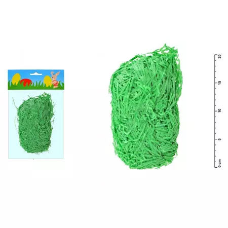 Tráva dekorační papírová zelená 30g 
