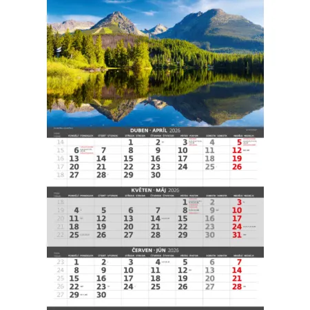 Tříměsíční kalendář Hory (N203-26)