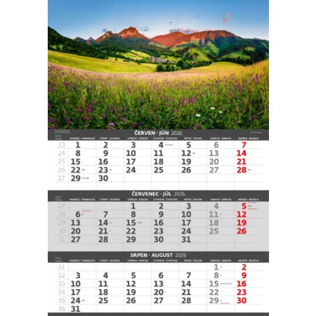 Tříměsíční kalendář Hory (N203-26)