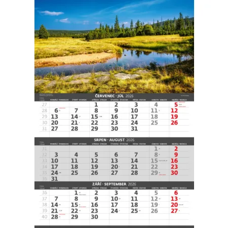 Tříměsíční kalendář Hory (N203-26)