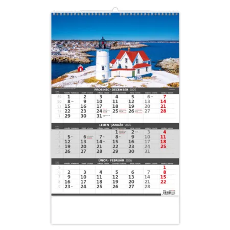 Tříměsíční kalendář Pobřeží (N202-26)