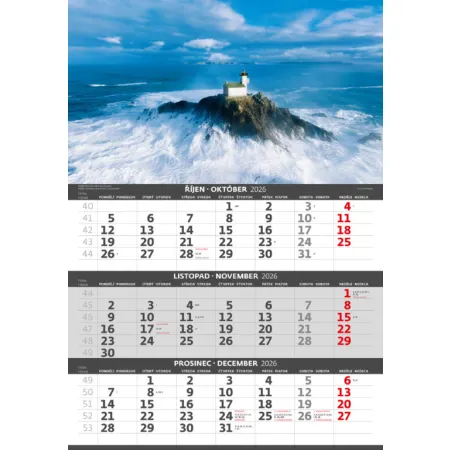Tříměsíční kalendář Pobřeží (N202-26)
