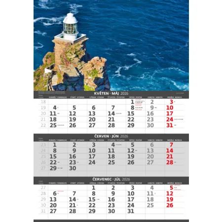 Tříměsíční kalendář Pobřeží (N202-26)