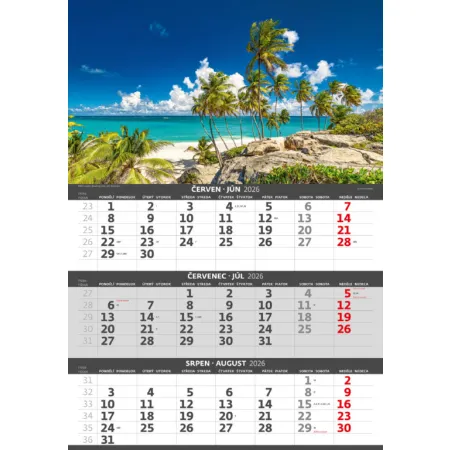 Tříměsíční kalendář Pobřeží (N202-26)