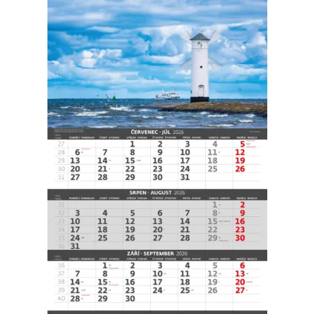 Tříměsíční kalendář Pobřeží (N202-26)