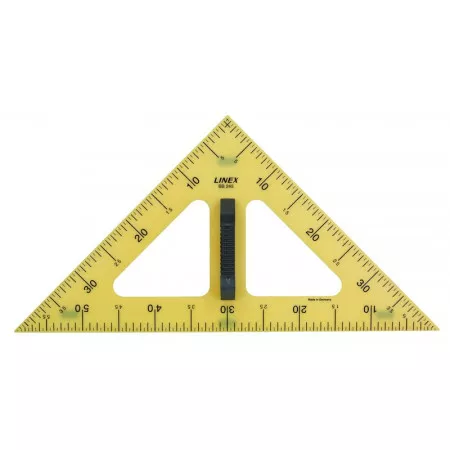 Trojúhelník na tabuli (45/90°) LINEX 