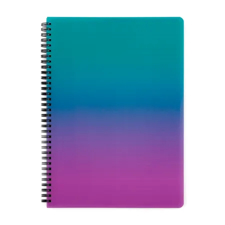 Twin wire blok A4 PP OMBRE růžová 8-16225