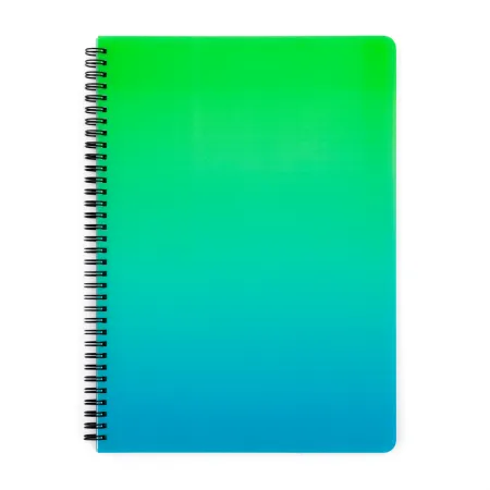 Twin wire blok A4 PP OMBRE zelená 8-16125