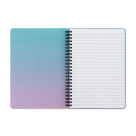 Twin wire blok A5 PP OMBRE růžová 7-42225