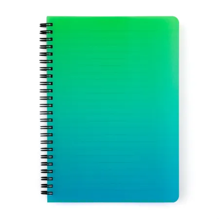 Twin wire blok A5 PP OMBRE zelená 7-42125