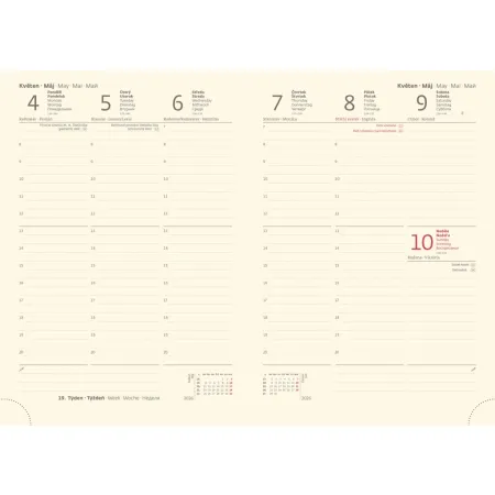 Týdenní diář A5 Cork s poutkem (DCK423-1-26)