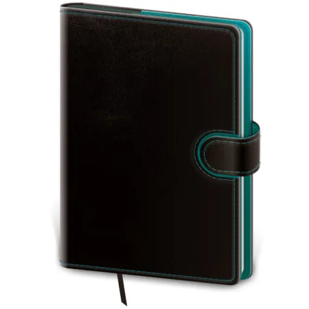 Týdenní diář A5 Flip černo/petrolejový (DFL423-13-26)