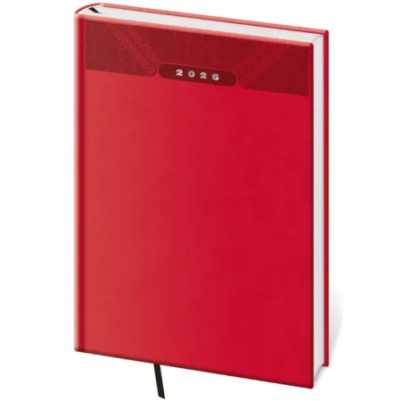 Týdenní diář A5 Print Classic červený (DP423-03-26)