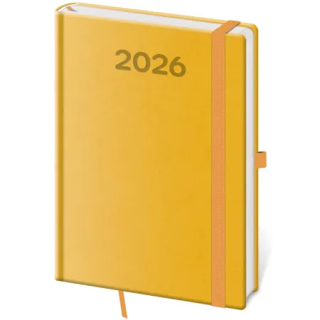 Týdenní diář A5 Print Pop žlutý (DPP423-09-26)