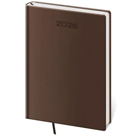 Týdenní diář A5 Soft hnědý (DSO423-5-26)