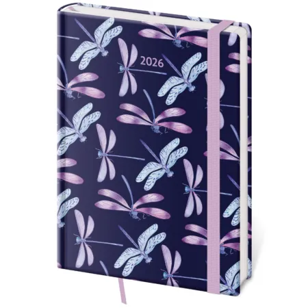 Týdenní diář A5 Vario Dragonfly s gumičkou (DV423-22-26)