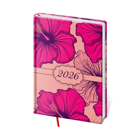 Týdenní diář A5 Vario Lyra Hibiscus (DV423-36-26)