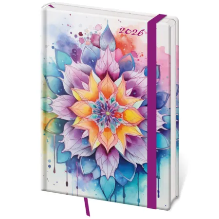 Týdenní diář A5 Vario Mystic s gumičkou (DV423-18-26)