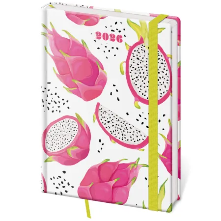 Týdenní diář A5 Vario Pitaya s gumičkou (DV423-21-26)