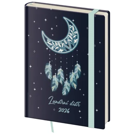 Týdenní diář B6 Lunární Dream s gumičkou (DZ440-2-26)