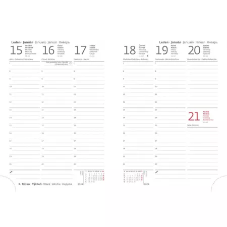 Týdenní diář B6 Lyra design 1-5 (DLY433-1-24)