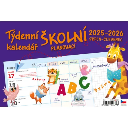 Týdenní školní plánovací kalendář (S38-26)