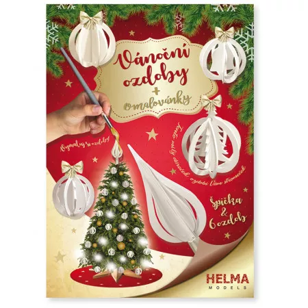 Vánoční 3D papírová skládačka STIL - ozdoby 4001294