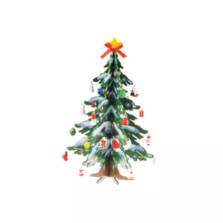 Vánoční dekorace stromeček MFP - dřevěný zelený 29cm 8885864