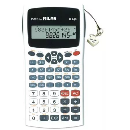 Vědecká kalkulačka Milan 159110 WBL - šedá