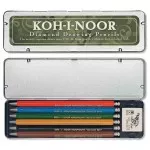 Verzatilky souprava (6ks+pryž) Koh-i-noor 5217 barevné kov 2mm