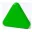 Magická trojboká voskovka Triangle magic Neon chromově zelená