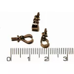 Vrut se závěsem, 12x5mm, otvor 3mm (poplatinováno)