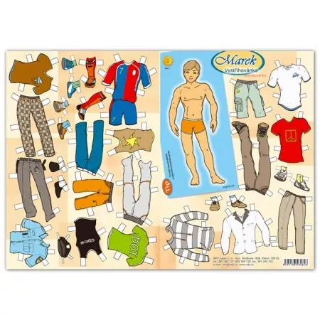 Vystřihovánky pro děti Marek