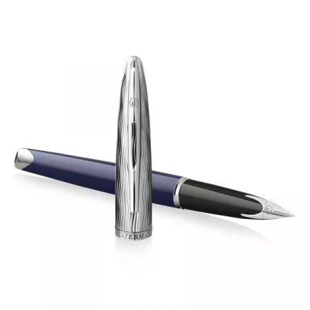 Waterman Carène Made in France DLX Blue CT plnicí pero hrot F