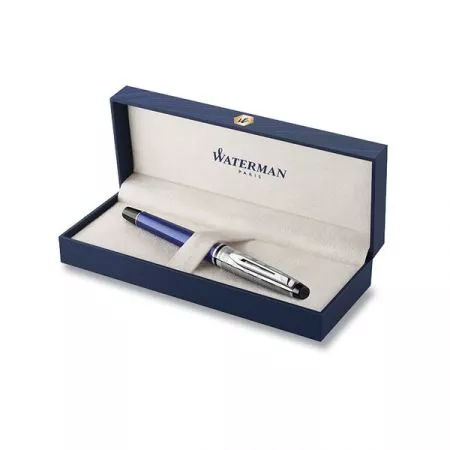 Waterman Expert Deluxe Dark Blue CT plnicí pero hrot F