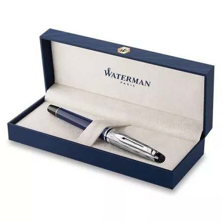 Waterman Expert Made in France DLX Blue CT plnicí pero hrot M