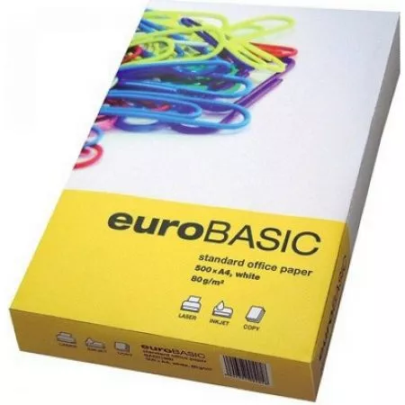 Xerografický papír A4, EuroBasic A4, 80g, 500 listů