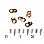 Zapínání placička 4x6,5mm (postříbřeno)