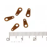 Zapínání placička 4x8mm (starobronz)