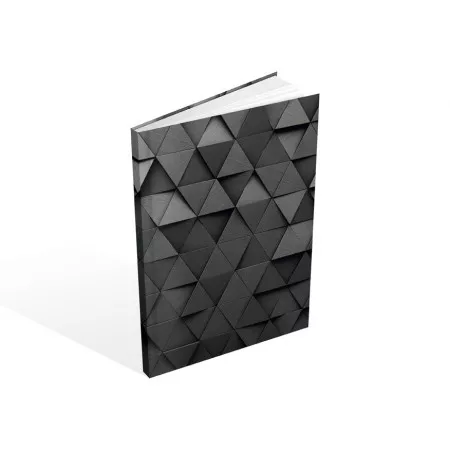 Záznamová kniha A4 MFP 100l/čtvereček ZL4105, motiv: 3D trojúhelníky