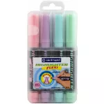 Zvýrazňovač Centropen 8542 flexi soft sada 4ks - pastel